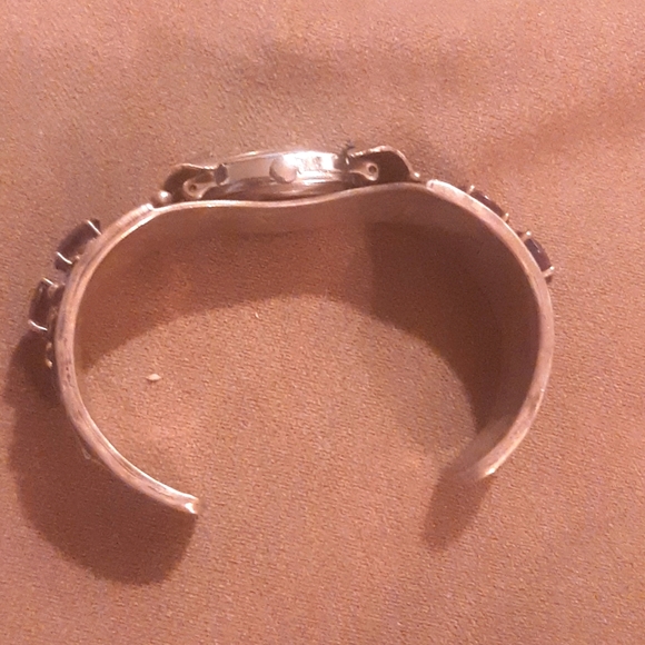 MCM sterling amythest watch band, signed - Picture 2 of 5